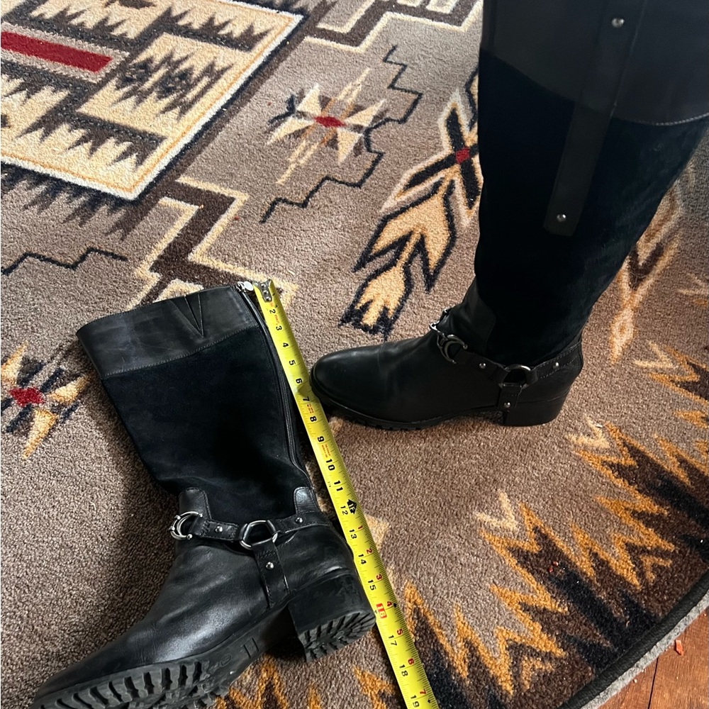 Etienne Aigner knee high black boots size 7 1/2